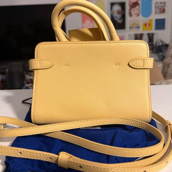 Brand New Rare Le Tanneur Mini Emilie Bag in Grained Leather - Picture 2 of 5